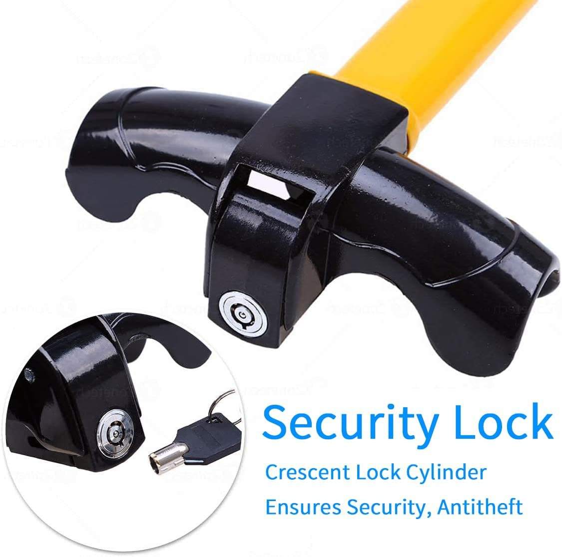 YZORA 8003 Professio<i></i>nal Anti-Theft T-Shape Steering Wheel Lock for Auto Vehicle - Universal Fit